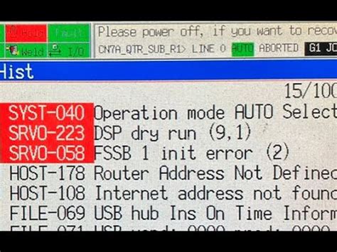 Diagnosable items include (<b>Fanuc</b> 30i, 31i, 32i Model B): Causes when the machine does not travel Reader/puncher interface output state. . Fanuc fssb error